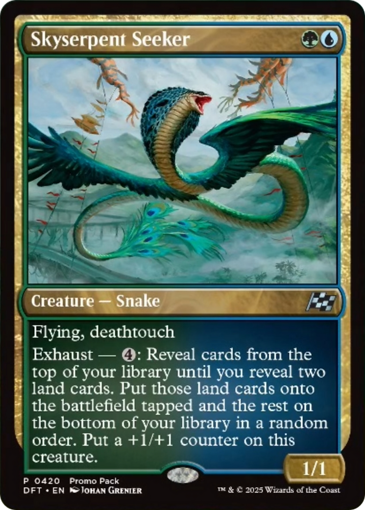 Skyserpent Seeker (Promo Pack) [Aetherdrift Promos] | Jomio and Rueliete's Cards and Comics