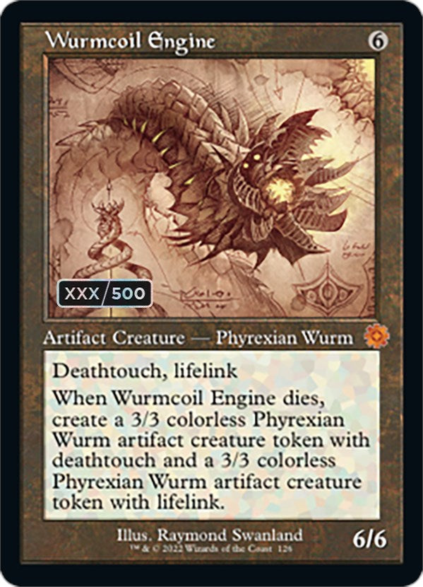 Wurmcoil Engine (Retro Schematic) (Serialized) [The Brothers' War Retro Artifacts] | Jomio and Rueliete's Cards and Comics