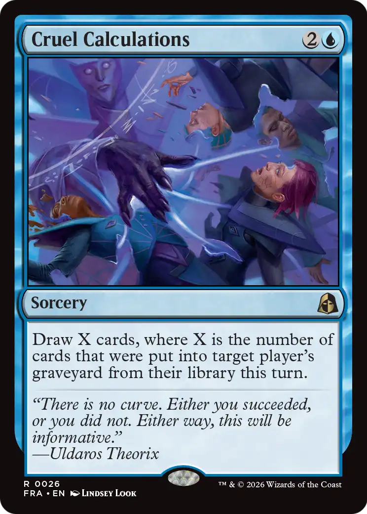 Cruel Calculations [Reality Fracture] | Jomio and Rueliete's Cards and Comics
