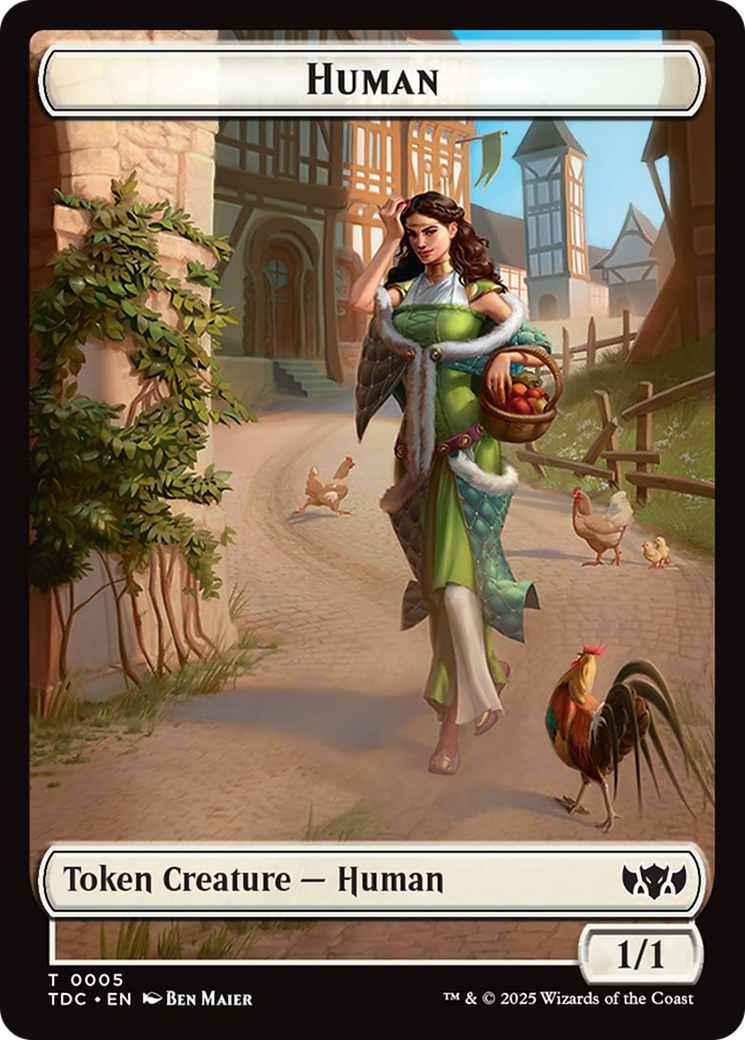 Human // Rat Double-Sided Token [Tarkir: Dragonstorm Commander Tokens] | Jomio and Rueliete's Cards and Comics