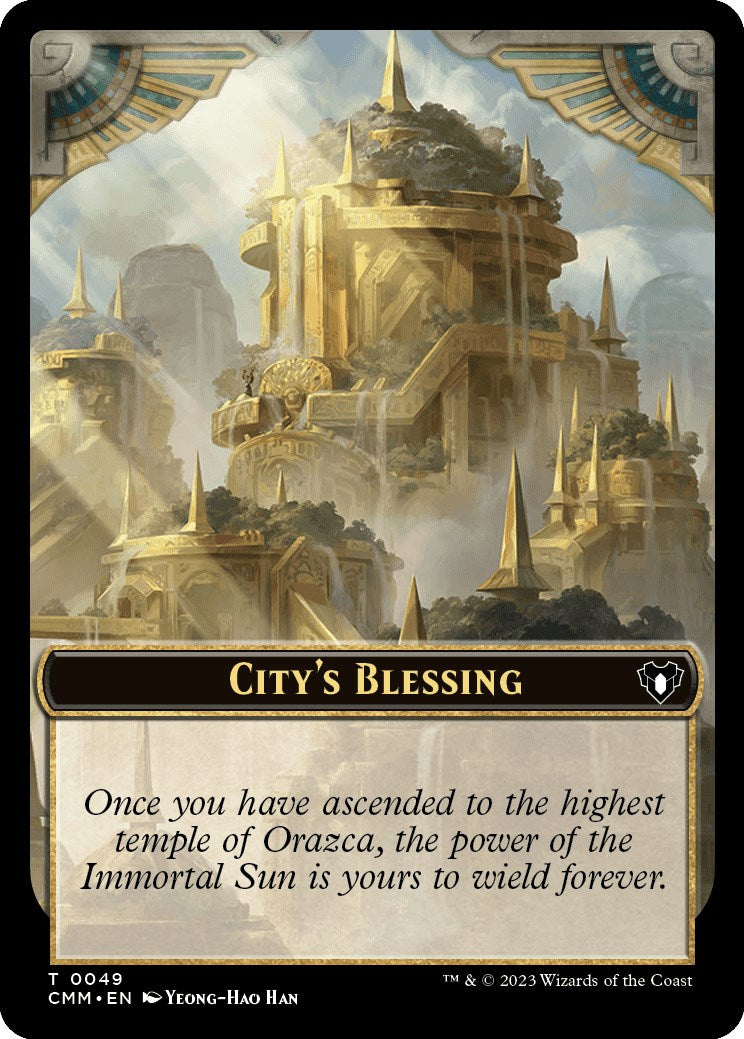 City's Blessing // Rat Double-Sided Token [Commander Masters Tokens] | Jomio and Rueliete's Cards and Comics