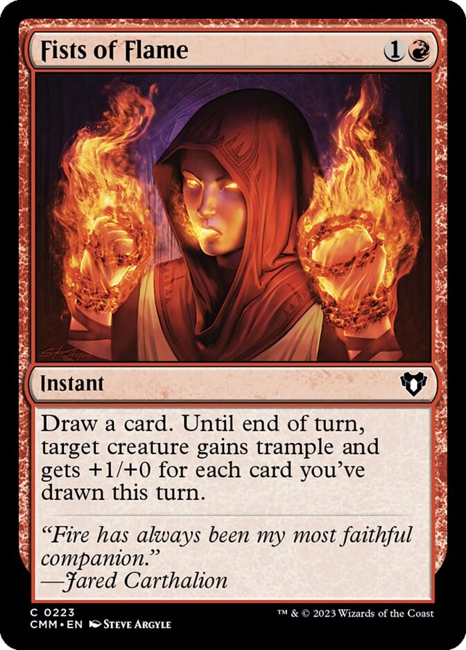Fists of Flame [Commander Masters] | Jomio and Rueliete's Cards and Comics