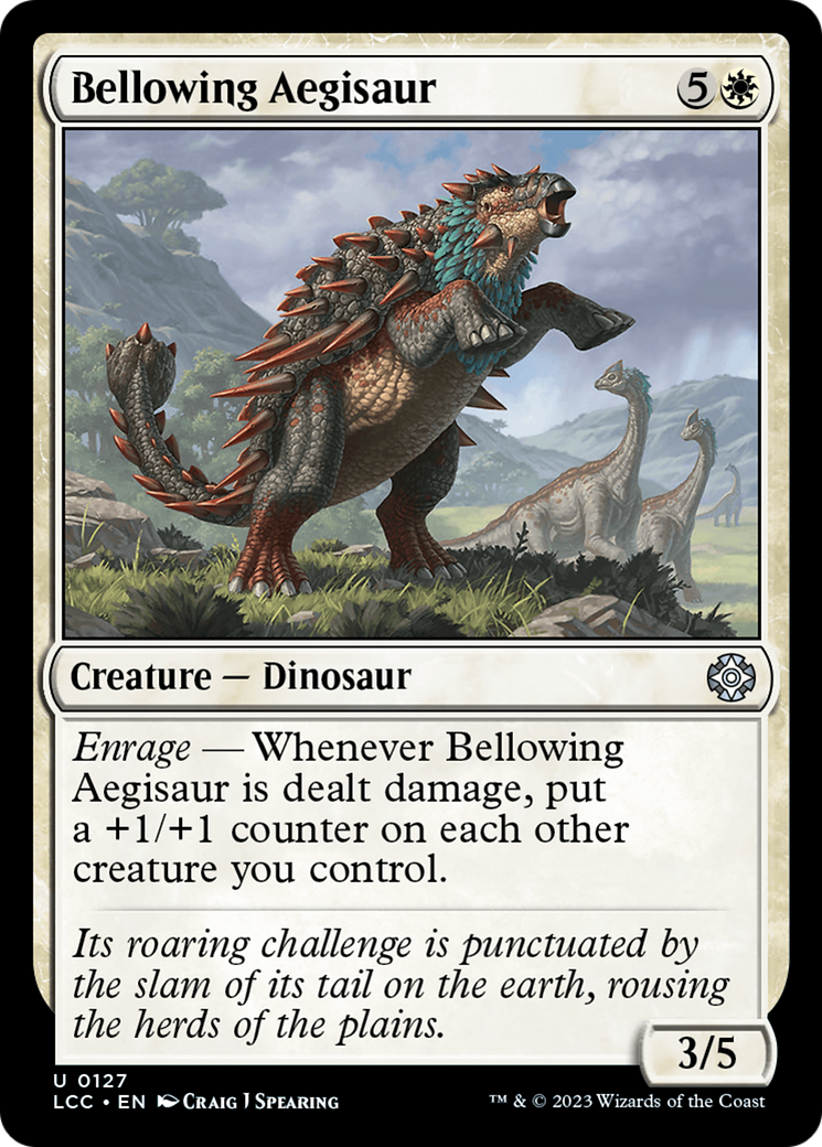 Bellowing Aegisaur [The Lost Caverns of Ixalan Commander] | Jomio and Rueliete's Cards and Comics