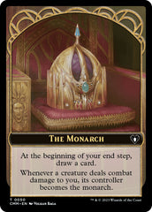 The Monarch // Elf Druid Double-Sided Token [Commander Masters Tokens] | Jomio and Rueliete's Cards and Comics