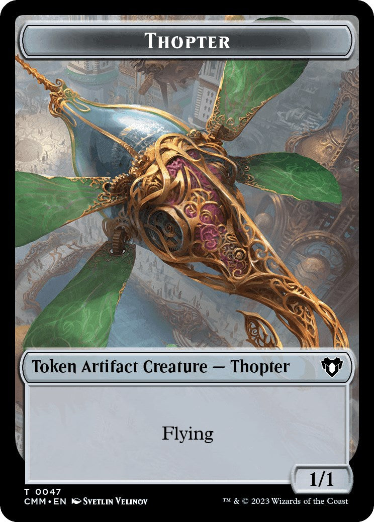 Thopter // Bird Illusion Double-Sided Token [Commander Masters Tokens] | Jomio and Rueliete's Cards and Comics