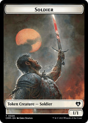 Soldier // Dragon (0020) Double-Sided Token [Commander Masters Tokens] | Jomio and Rueliete's Cards and Comics