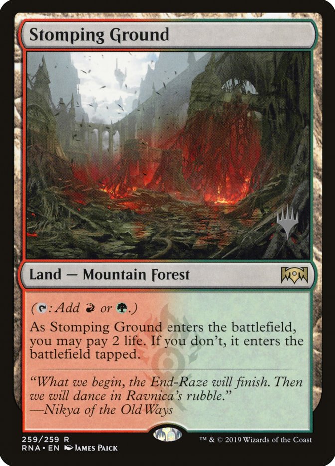 Stomping Ground (Promo Pack) [Ravnica Allegiance Promos] | Jomio and Rueliete's Cards and Comics
