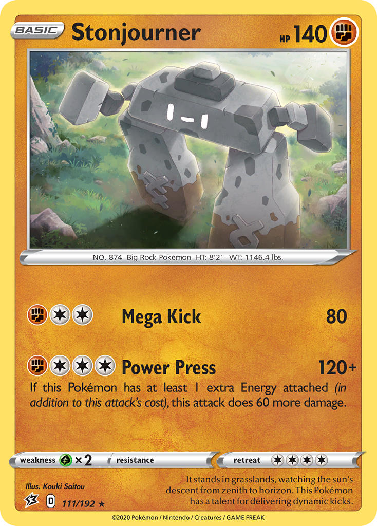 Stonjourner (111/192) (Theme Deck Exclusive) [Sword & Shield: Rebel Clash] | Jomio and Rueliete's Cards and Comics