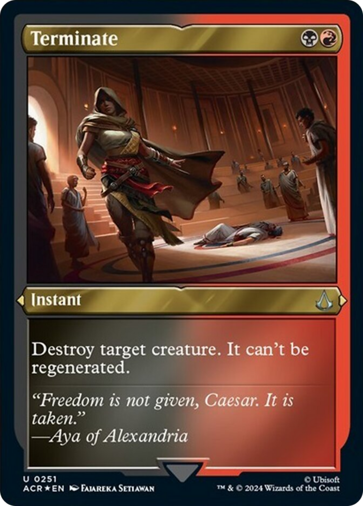 Terminate (Foil Etched) [Assassin's Creed] | Jomio and Rueliete's Cards and Comics
