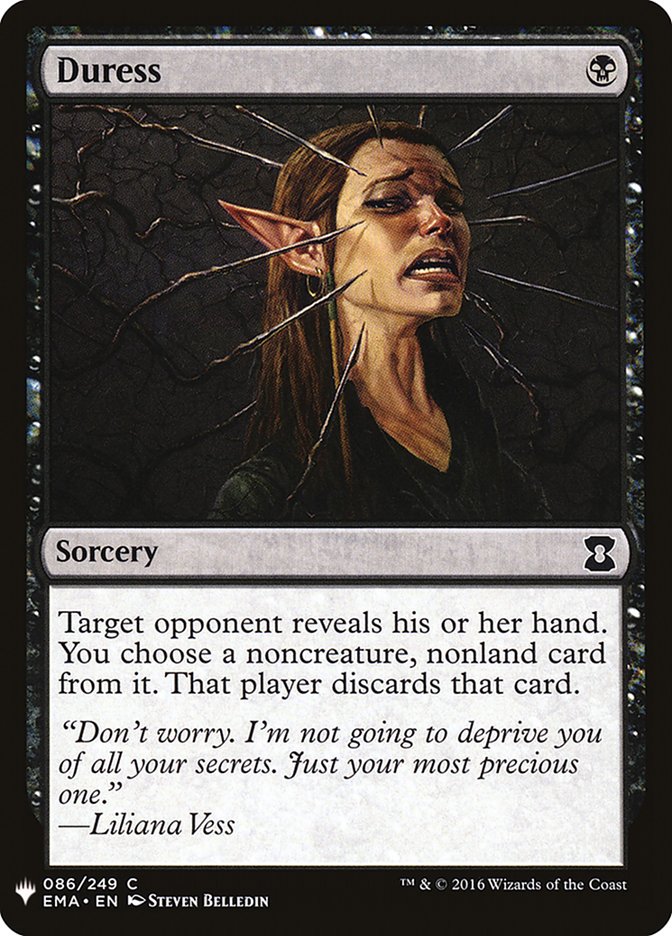 Duress [Mystery Booster] | Jomio and Rueliete's Cards and Comics