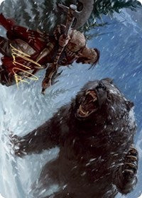 Blizzard Brawl Art Card (Gold-Stamped Signature) [Kaldheim Art Series] | Jomio and Rueliete's Cards and Comics