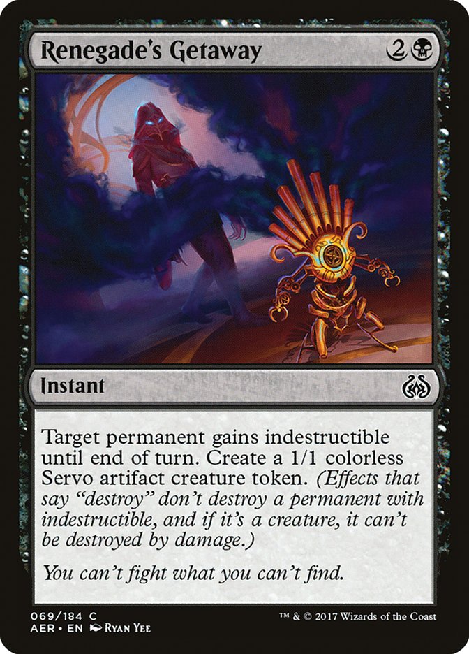 Renegade's Getaway [Aether Revolt] | Jomio and Rueliete's Cards and Comics