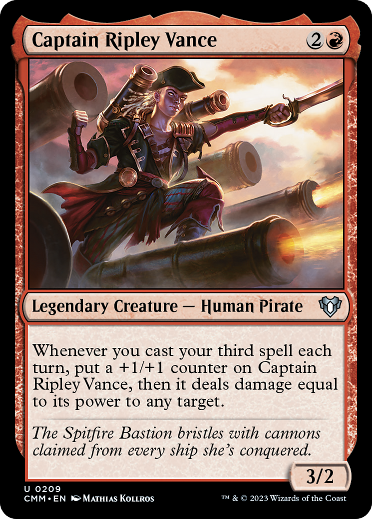 Captain Ripley Vance [Commander Masters] | Jomio and Rueliete's Cards and Comics