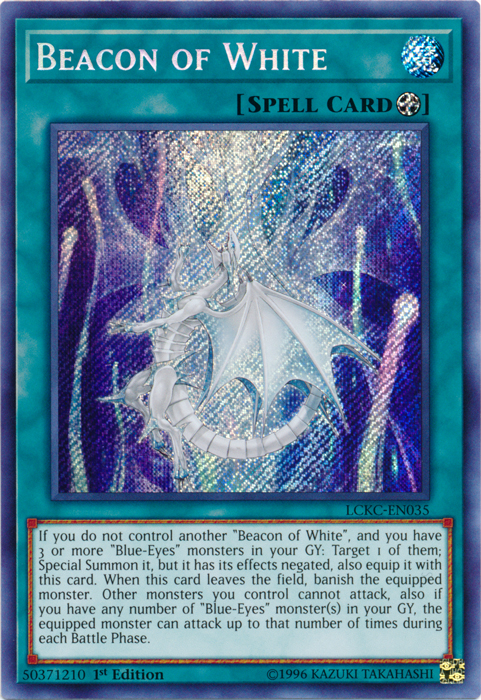 Beacon of White [LCKC-EN035] Secret Rare | Jomio and Rueliete's Cards and Comics