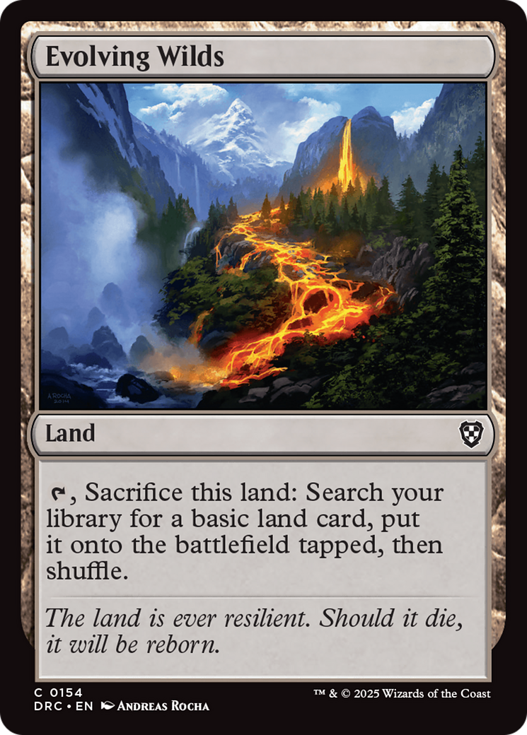 Evolving Wilds (0154) [Aetherdrift Commander] | Jomio and Rueliete's Cards and Comics