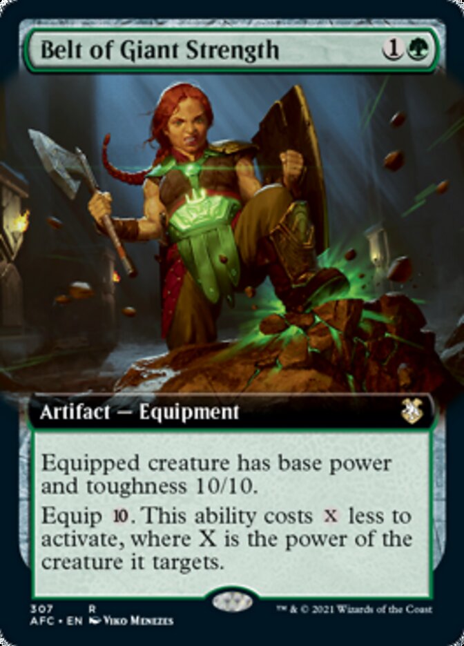 Belt of Giant Strength (Extended Art) [Dungeons & Dragons: Adventures in the Forgotten Realms Commander] | Jomio and Rueliete's Cards and Comics