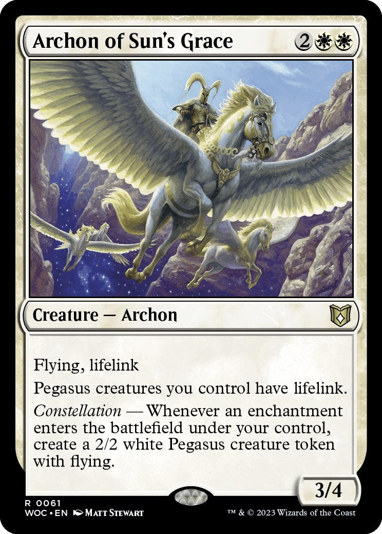 Archon of Sun's Grace [Wilds of Eldraine Commander] | Jomio and Rueliete's Cards and Comics