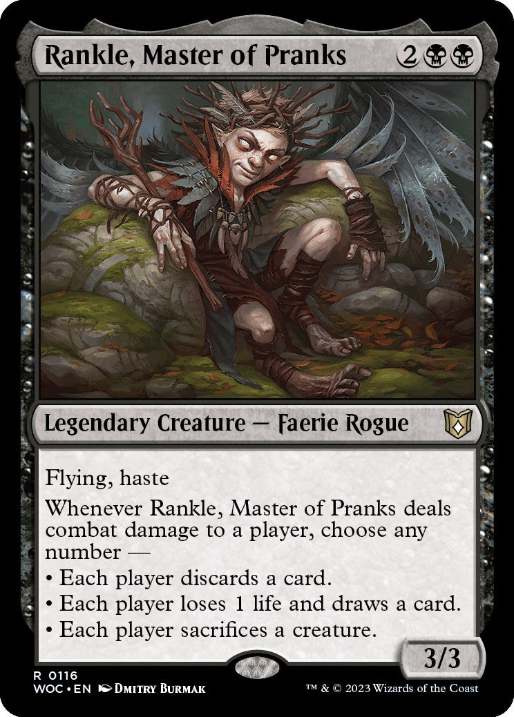 Rankle, Master of Pranks [Wilds of Eldraine Commander] | Jomio and Rueliete's Cards and Comics
