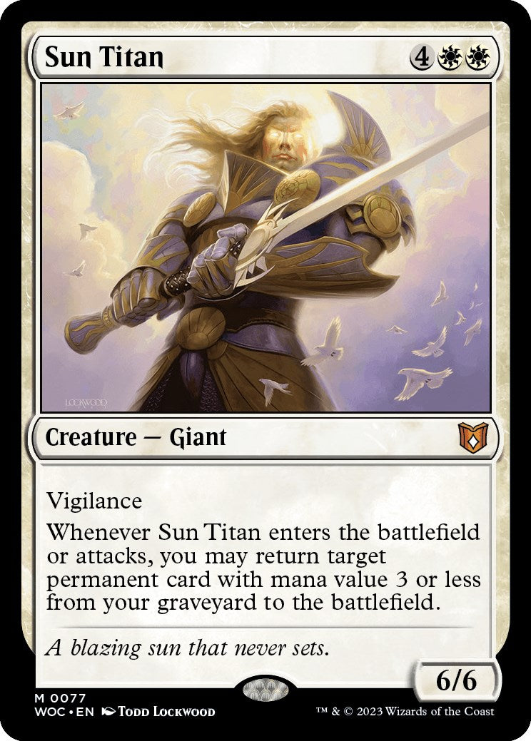 Sun Titan [Wilds of Eldraine Commander] | Jomio and Rueliete's Cards and Comics