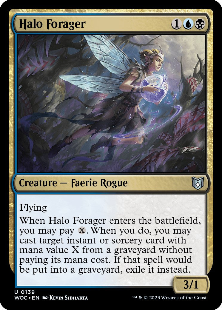 Halo Forager [Wilds of Eldraine Commander] | Jomio and Rueliete's Cards and Comics