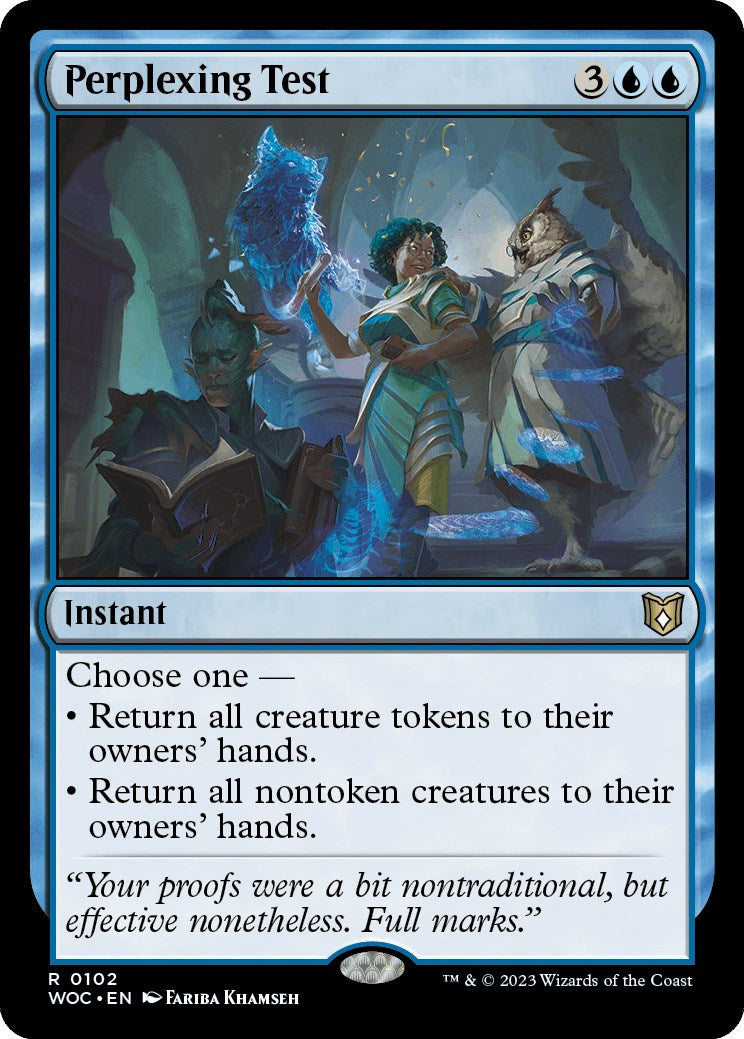 Perplexing Test [Wilds of Eldraine Commander] | Jomio and Rueliete's Cards and Comics