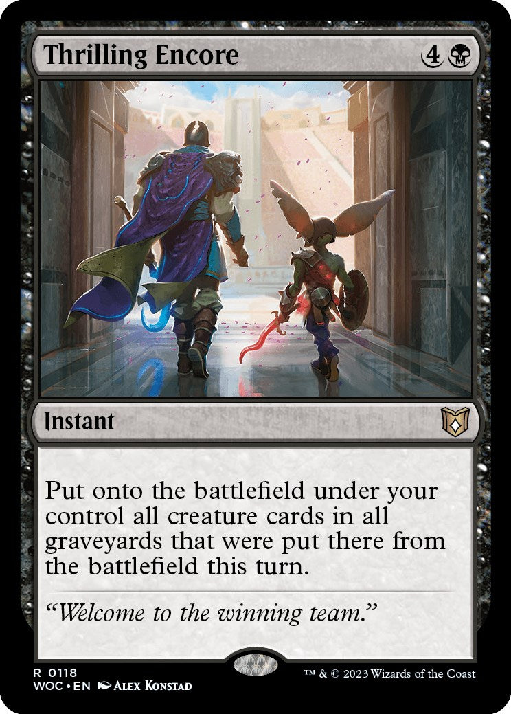 Thrilling Encore [Wilds of Eldraine Commander] | Jomio and Rueliete's Cards and Comics