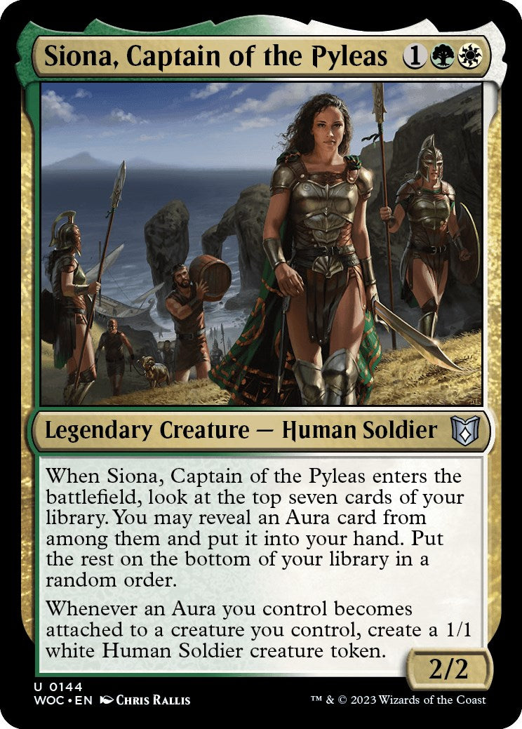 Siona, Captain of the Pyleas [Wilds of Eldraine Commander] | Jomio and Rueliete's Cards and Comics