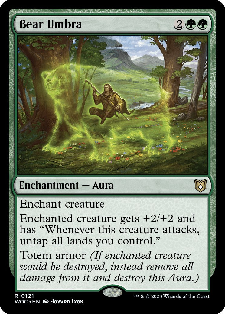 Bear Umbra [Wilds of Eldraine Commander] | Jomio and Rueliete's Cards and Comics