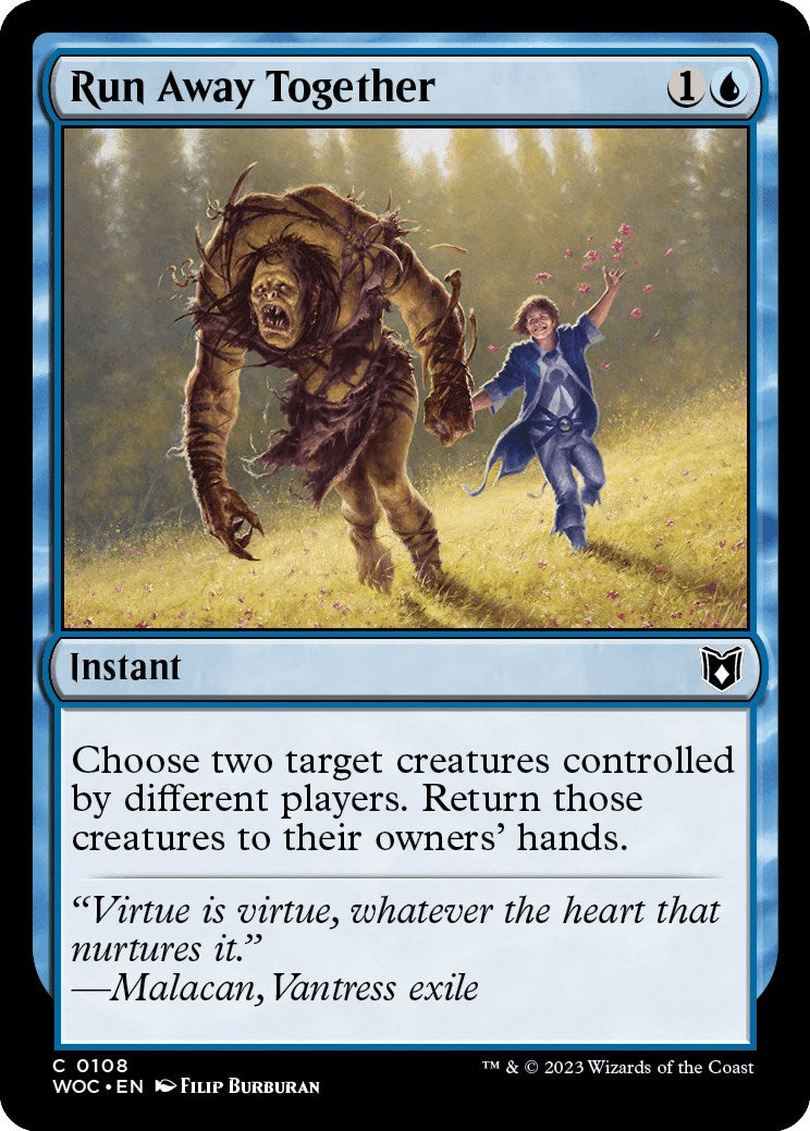 Run Away Together [Wilds of Eldraine Commander] | Jomio and Rueliete's Cards and Comics
