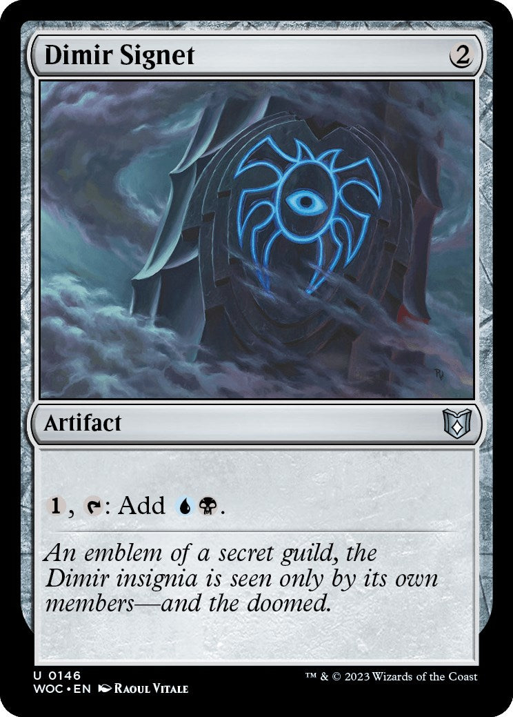 Dimir Signet [Wilds of Eldraine Commander] | Jomio and Rueliete's Cards and Comics