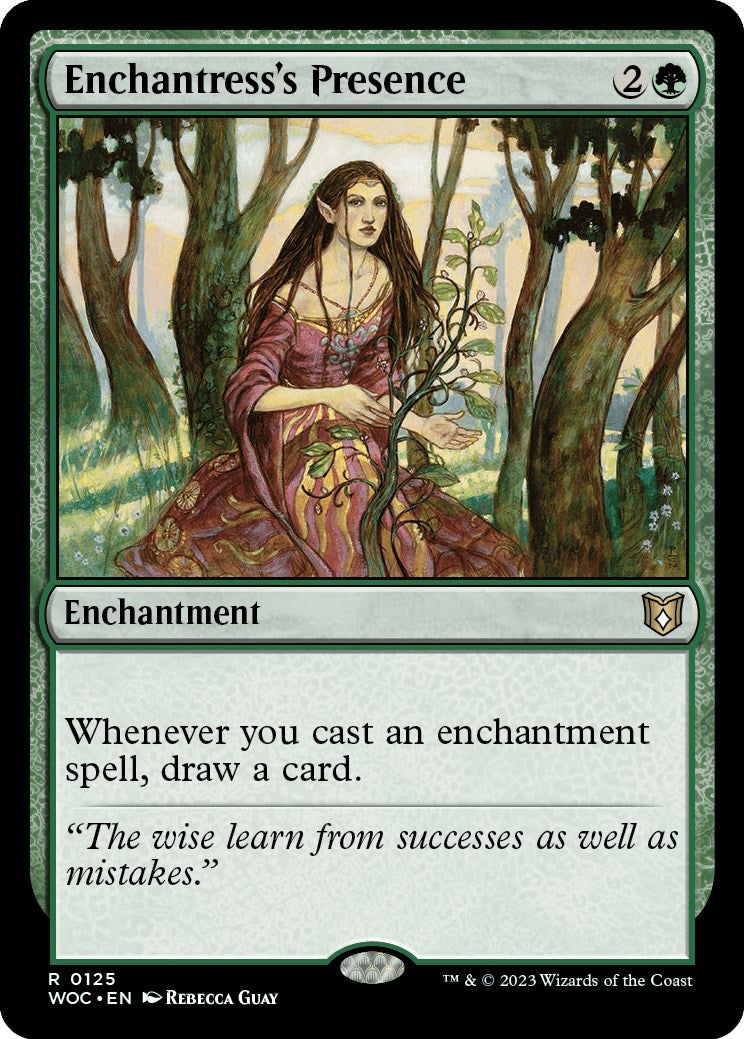 Enchantress's Presence [Wilds of Eldraine Commander] | Jomio and Rueliete's Cards and Comics