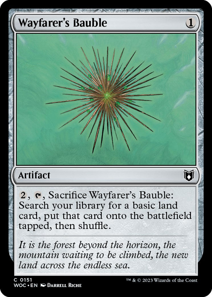 Wayfarer's Bauble [Wilds of Eldraine Commander] | Jomio and Rueliete's Cards and Comics