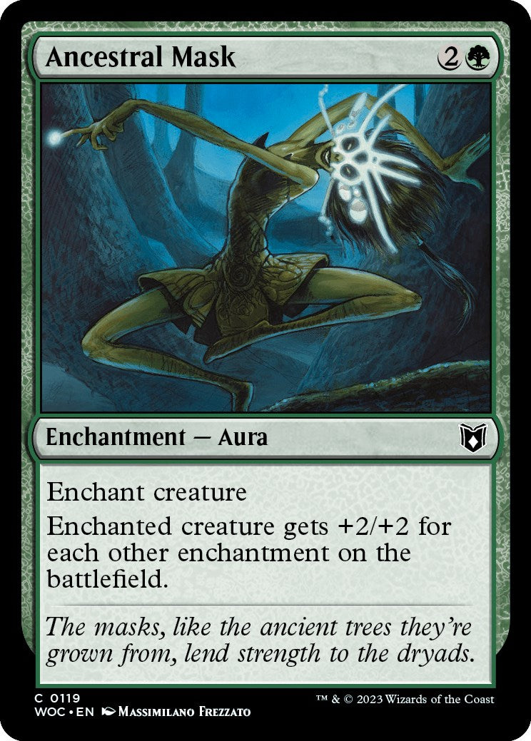 Ancestral Mask [Wilds of Eldraine Commander] | Jomio and Rueliete's Cards and Comics