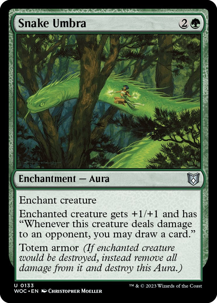 Snake Umbra [Wilds of Eldraine Commander] | Jomio and Rueliete's Cards and Comics