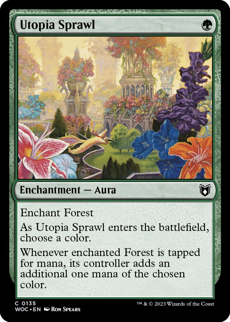 Utopia Sprawl [Wilds of Eldraine Commander] | Jomio and Rueliete's Cards and Comics