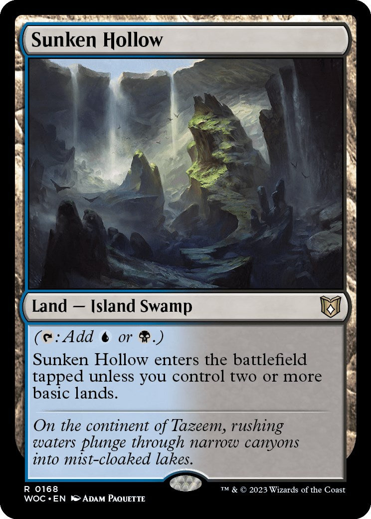 Sunken Hollow [Wilds of Eldraine Commander] | Jomio and Rueliete's Cards and Comics