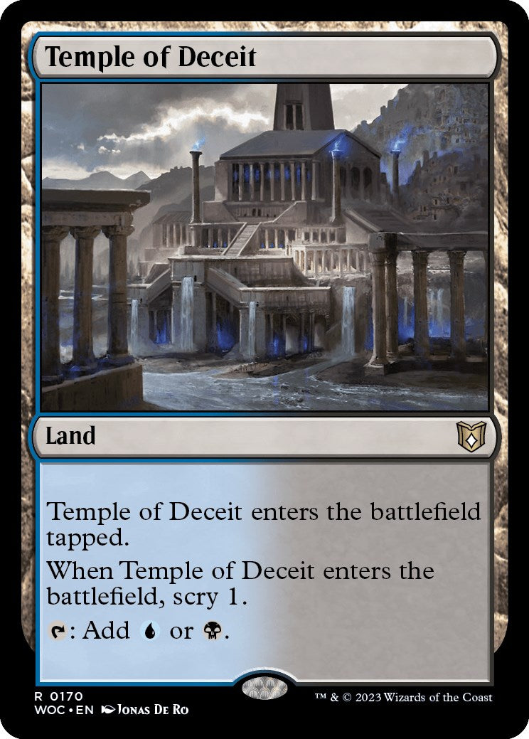 Temple of Deceit [Wilds of Eldraine Commander] | Jomio and Rueliete's Cards and Comics