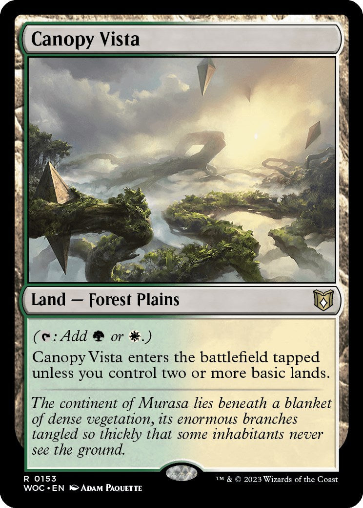 Canopy Vista [Wilds of Eldraine Commander] | Jomio and Rueliete's Cards and Comics
