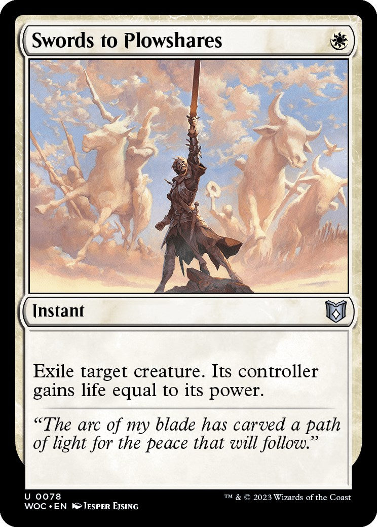 Swords to Plowshares [Wilds of Eldraine Commander] | Jomio and Rueliete's Cards and Comics