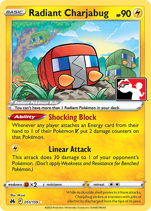 Radiant Charjabug (051/159) [Prize Pack Series Three] | Jomio and Rueliete's Cards and Comics