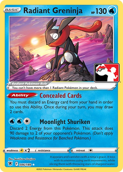 Radiant Greninja (046/189) [Prize Pack Series Three] | Jomio and Rueliete's Cards and Comics