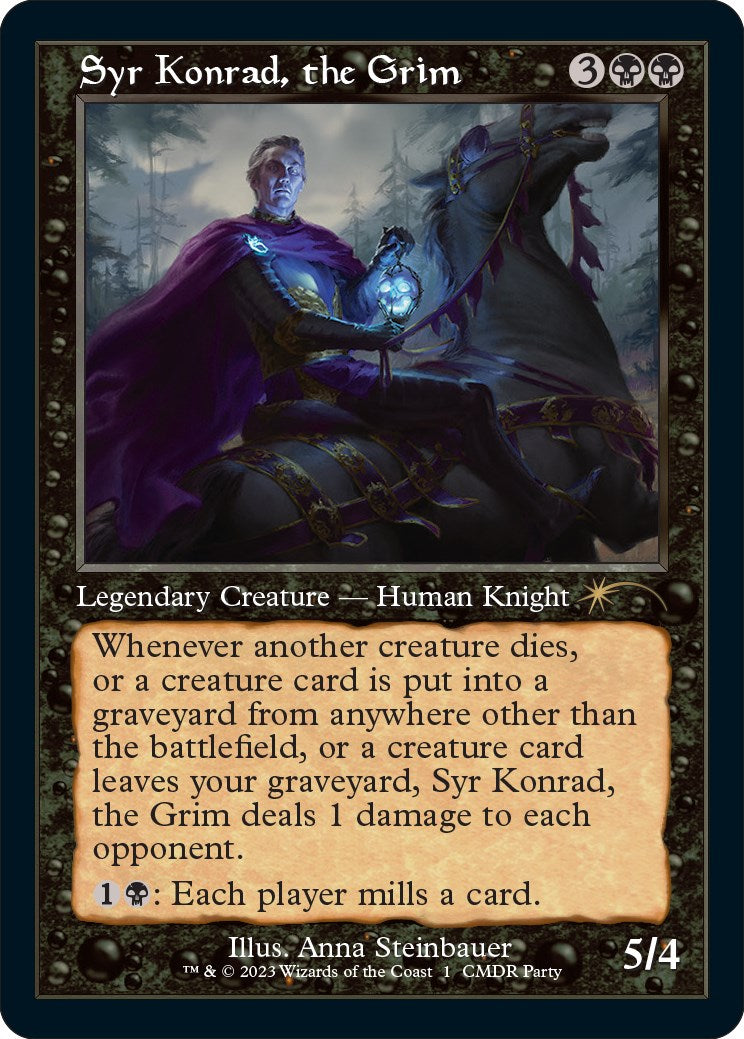 Syr Konrad, the Grim (Retro) [MagicFest 2023] | Jomio and Rueliete's Cards and Comics