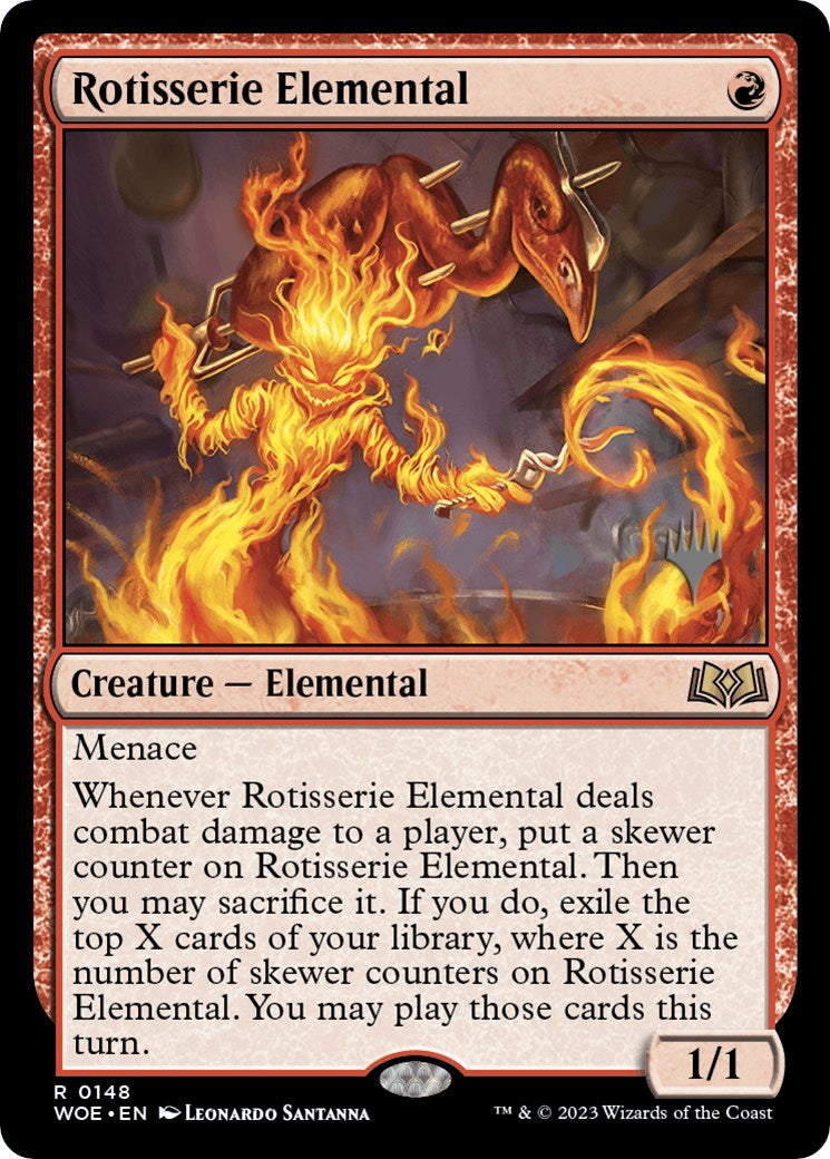 Rotisserie Elemental (Promo Pack) [Wilds of Eldraine Promos] | Jomio and Rueliete's Cards and Comics