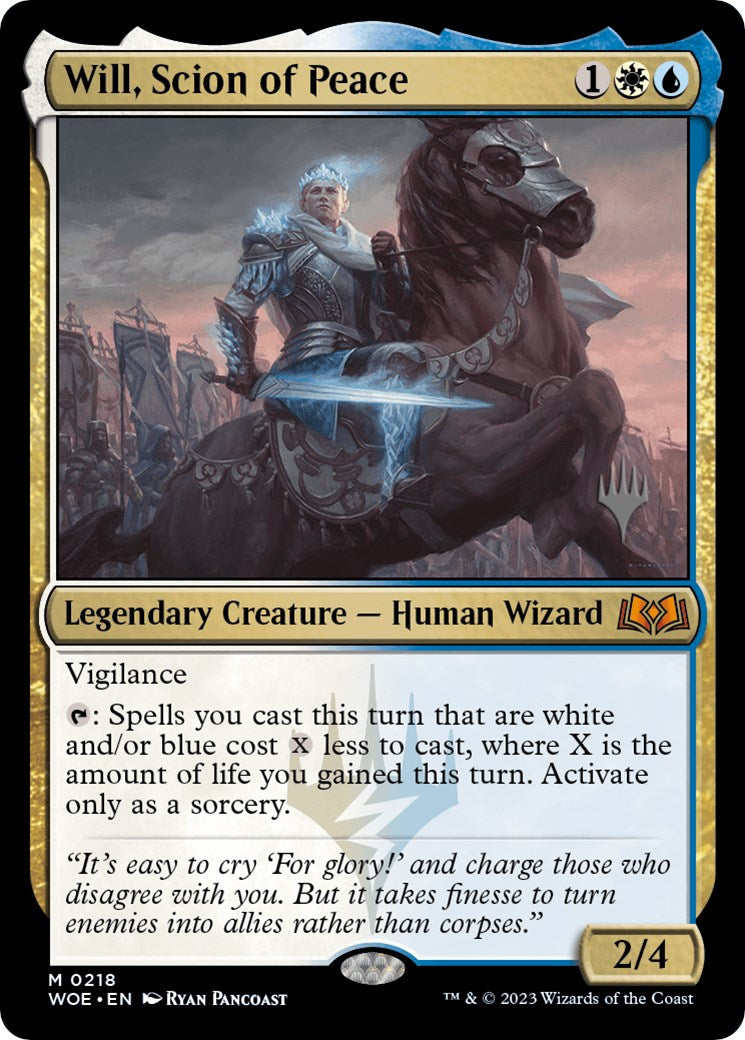 Will, Scion of Peace (Promo Pack) [Wilds of Eldraine Promos] | Jomio and Rueliete's Cards and Comics