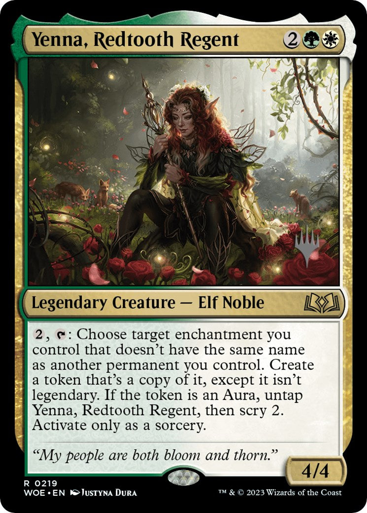 Yenna, Redtooth Regent (Promo Pack) [Wilds of Eldraine Promos] | Jomio and Rueliete's Cards and Comics