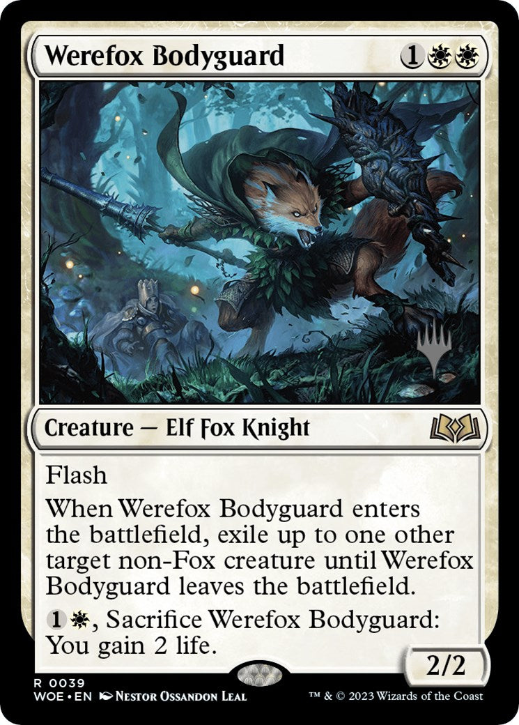 Werefox Bodyguard (Promo Pack) [Wilds of Eldraine Promos] | Jomio and Rueliete's Cards and Comics