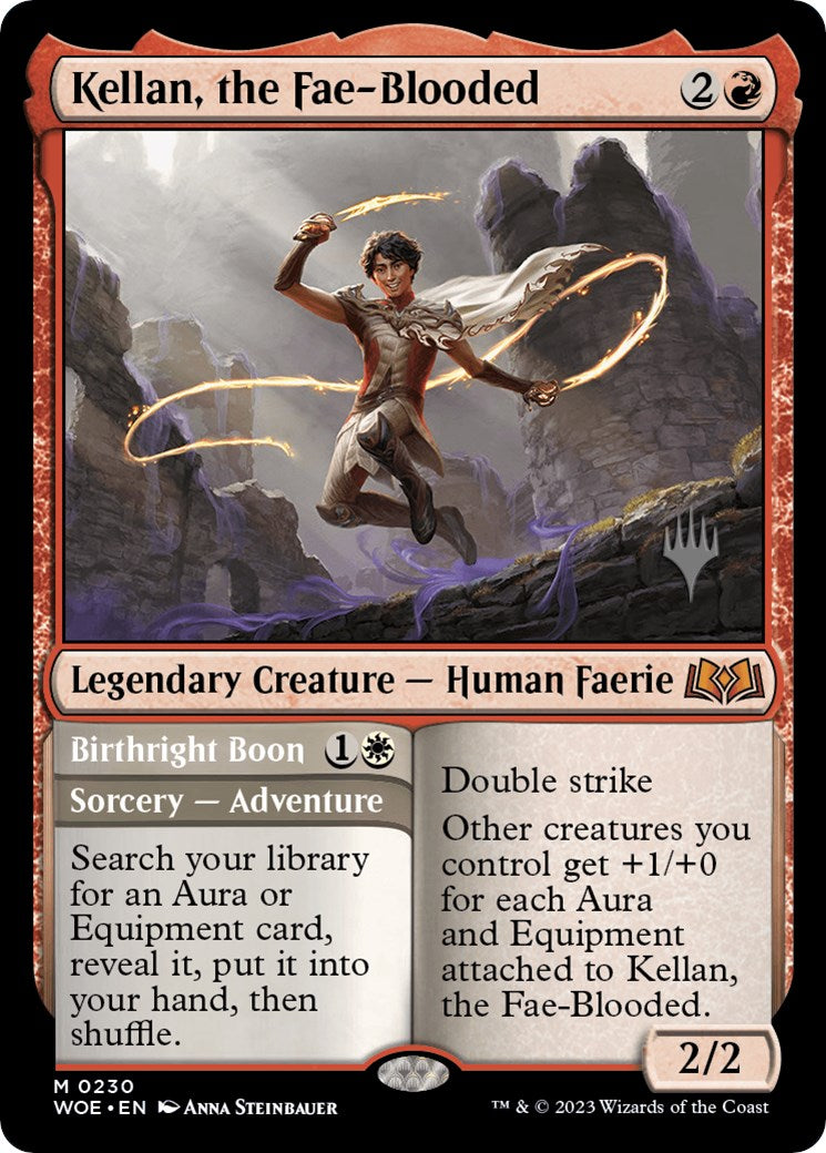 Kellan, the Fae-Blooded (Promo Pack) [Wilds of Eldraine Promos] | Jomio and Rueliete's Cards and Comics