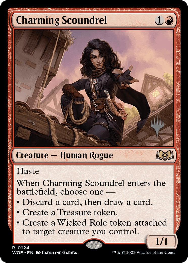 Charming Scoundrel (Promo Pack) [Wilds of Eldraine Promos] | Jomio and Rueliete's Cards and Comics