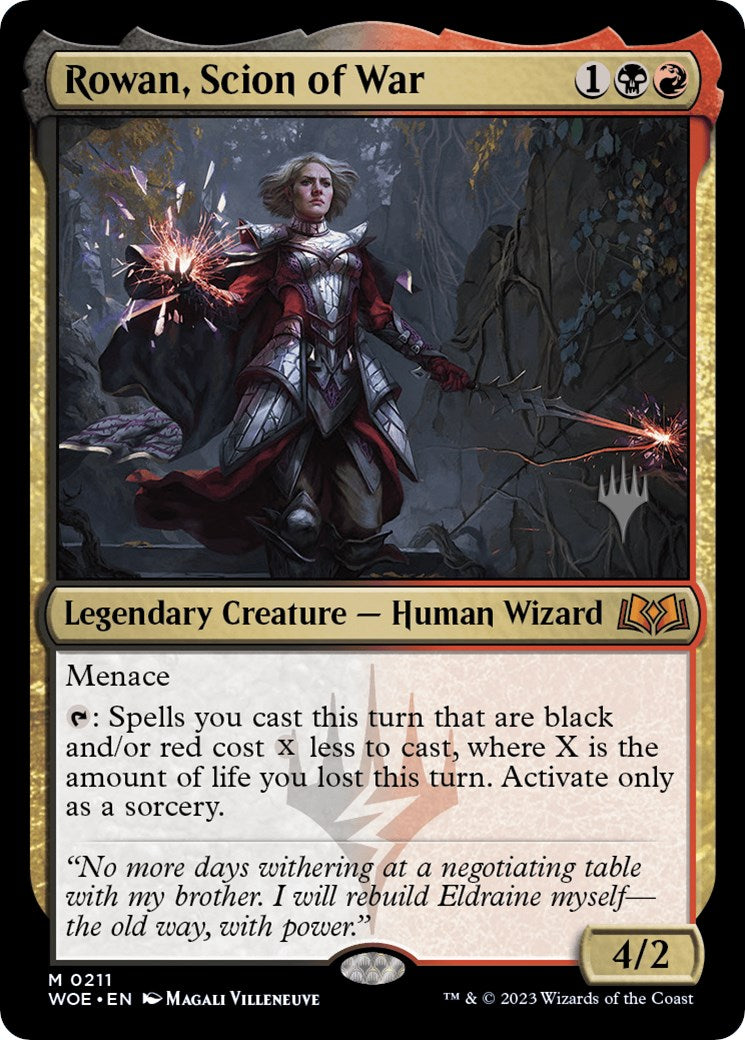 Rowan, Scion of War (Promo Pack) [Wilds of Eldraine Promos] | Jomio and Rueliete's Cards and Comics