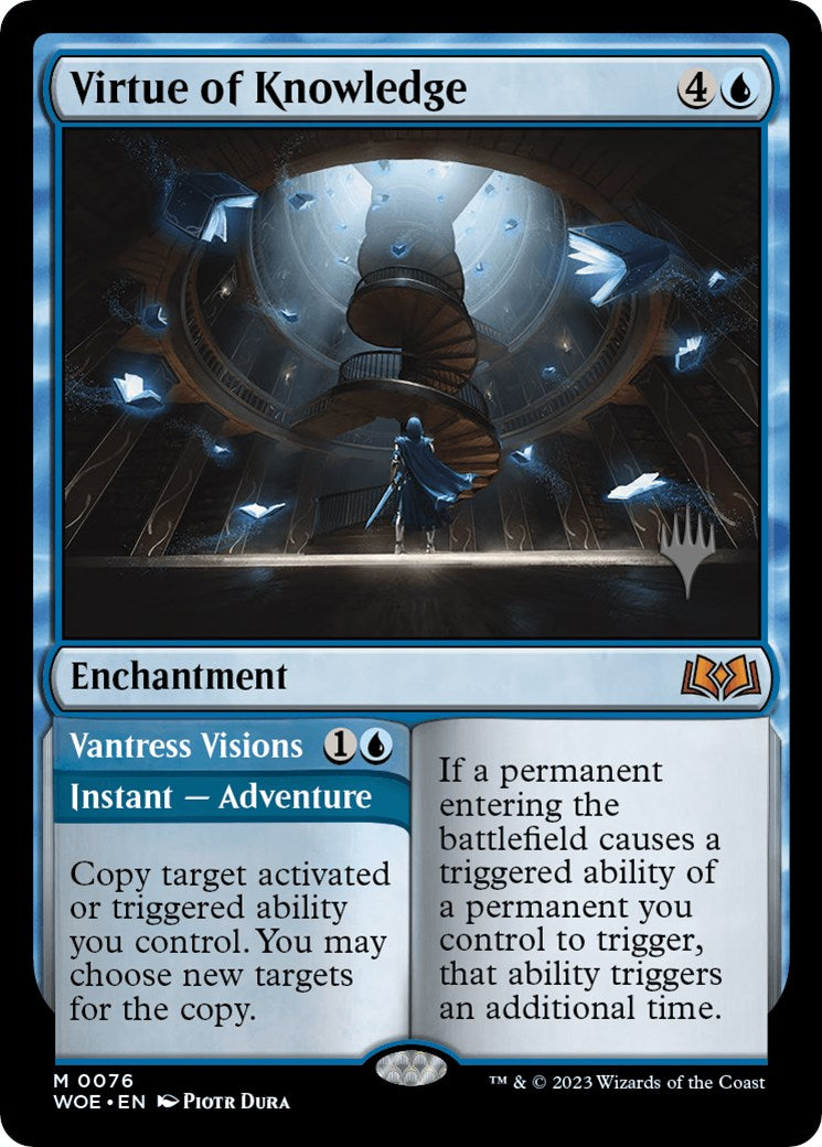 Virtue of Knowledge // Vantress Visions (Promo Pack) [Wilds of Eldraine Promos] | Jomio and Rueliete's Cards and Comics